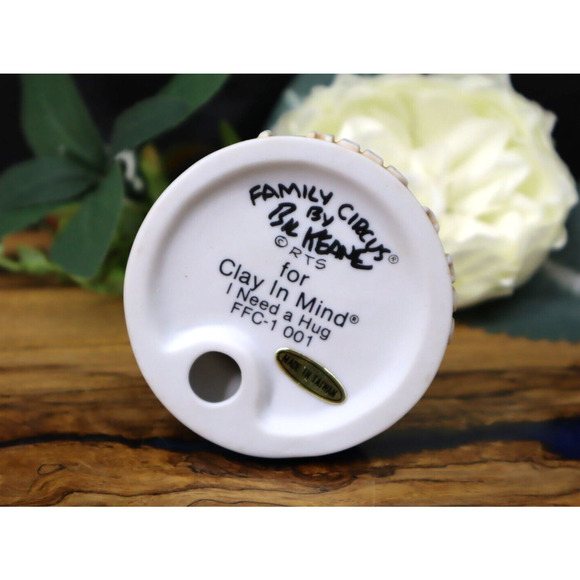 Vintage 1984 The Family Circus I Need A Hug Clay In Mind Figurine In Box - Picture 4 of 6